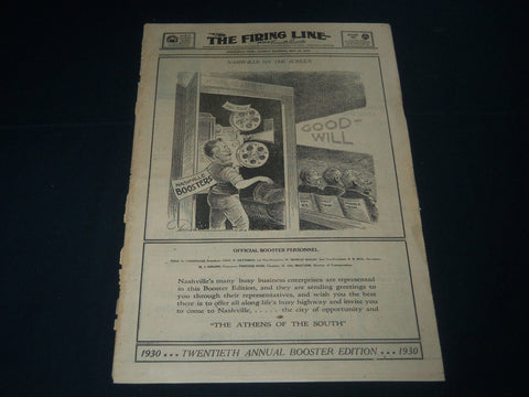 1930 MAY 18 THE FIRING LINE MAGAZINE SECTION - NASHVILLE TENNESSEAN - NP 3874