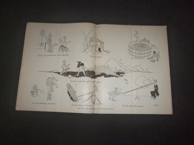 1921 JANUARY 20 LIFE MAGAZINE - BLUE SUNDAY NUMBER - O PERFECT DAY! - L 771O