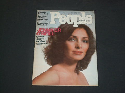 1975 NOVEMBER 24 PEOPLE MAGAZINE - JENNIFER O'NEILL - B 4792