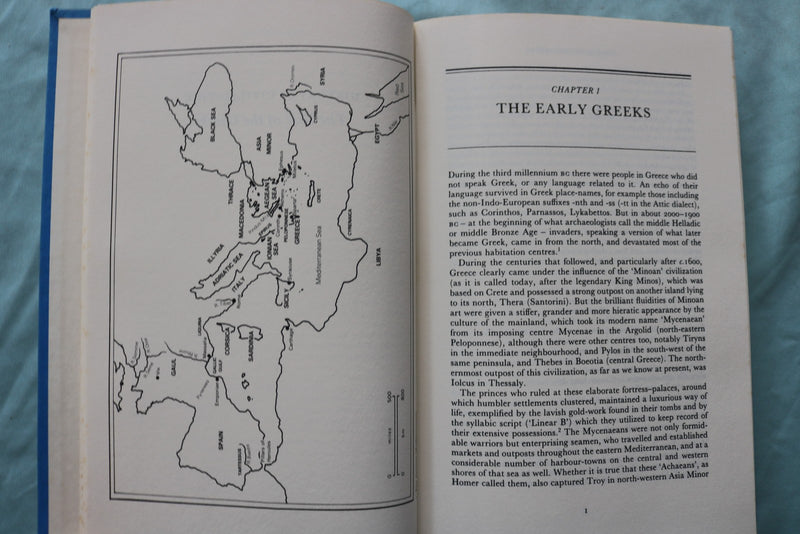 1988 THE RISE OF THE GREEKS HARDCOVER BOOK BY MICHAEL GRANT - KD 9661
