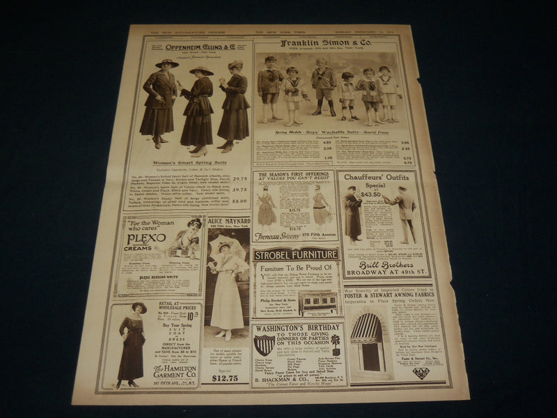 1916 FEBRUARY 13 NEW YORK TIMES ROTO PICTURE SECTION - VERNON CASTLE - NT 8972