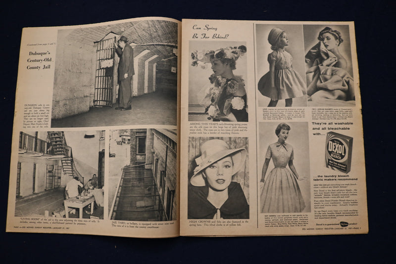 1957 JANUARY 27 DES MOINES PICTURE MAGAZINE - ANNE BANCROFT COVER - E 23163