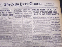 1933 SEPTEMBER 22 NEW YORK TIMES - RACE BY M'KEE FOR MAYOR LOOMS - NT 5183