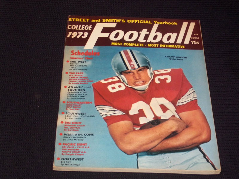 1973 STREET & SMITH'S COLLEGE FOOTBALL MAGAZINE - CHAMP HENSON - E 7857
