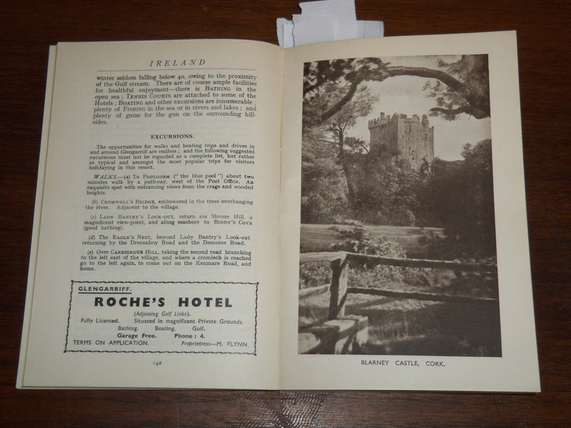 1920'S IRELAND OFFICIAL TOURIST GUIDE - SOFTCOVER - GREAT PHOTOS - K 1277