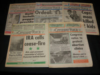 1988-1999 CITIZENS'VOICE NEWSPAPERS LOT OF 53 - WILKES BARRE, PA - NP 2703A