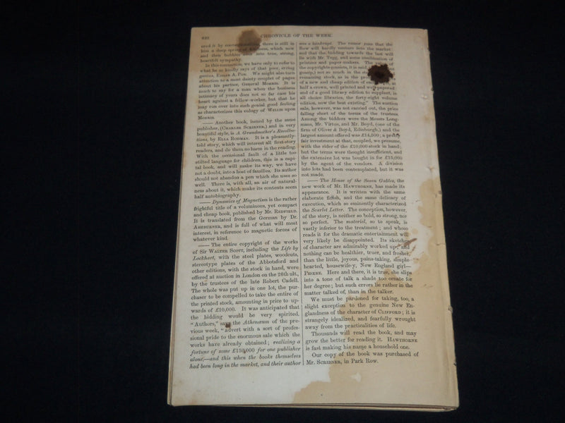 1851 APRIL THE NORTH AMERICAN MISCELLANY MAGAZINE - VOLUME 1 - J 8871