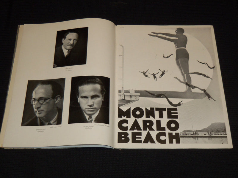 1934 BALLETS RUSSES DE MONTE CARLO PROGRAM - GREAT PHOTOS - J 7275