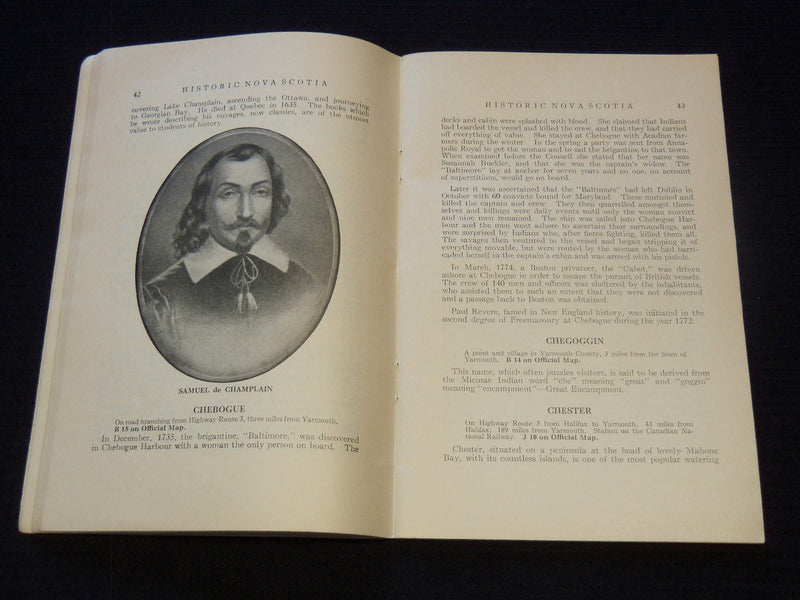 1935 HISTORIC NOVA SCOTIA SOFTCOVER BOOK PUB. BY HON. A. S. MACMILLIAN - J 7309