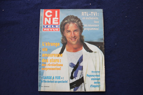 1987 DECEMBER 3 CINE TELE REVUE MAGAZINE - DON JOHNSON COVER - E 23574