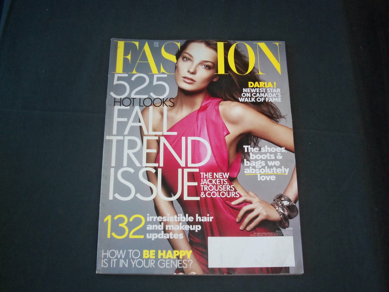 2008 SEPTEMBER FASHION MAGAZINE - CANADIAN EDITION - DARIA COVER - B 6012