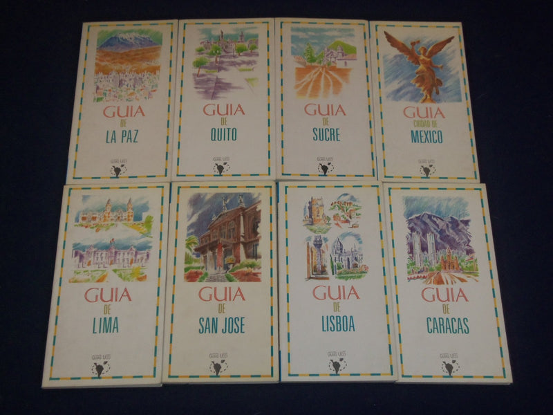 1980'S-1990'S GUIAS TURISTICAS UCCI LOT OF 18 SPANISH GUIDES - PHOTOS - KD 1508