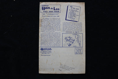 1952 FALL HARRISON HAM-A-LOG SOFTCOVER CATALOG - K 3530