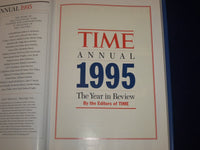 1996 TIME ANNUAL 1995 YEAR IN REVIEW HARDCOVER BOOK - GREAT PHOTOS - KD 2755
