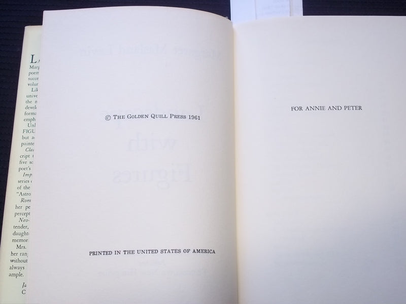 1961 LANDSCAPE WITH FIGURES HARDCOVER BOOK SIGNED BY MARGARET LAVIN - KD 7558