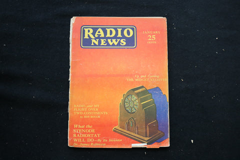 1931 JANUARY RADIO NEWS MAGAZINE - THE MIDGET RECEIVER COVER - E 10574