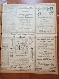 1921 NOVEMBER 9 NEW YORK TIMES NEWSPAPER - MAYOR HYLAN IS RE-ELECTED - NT 8020