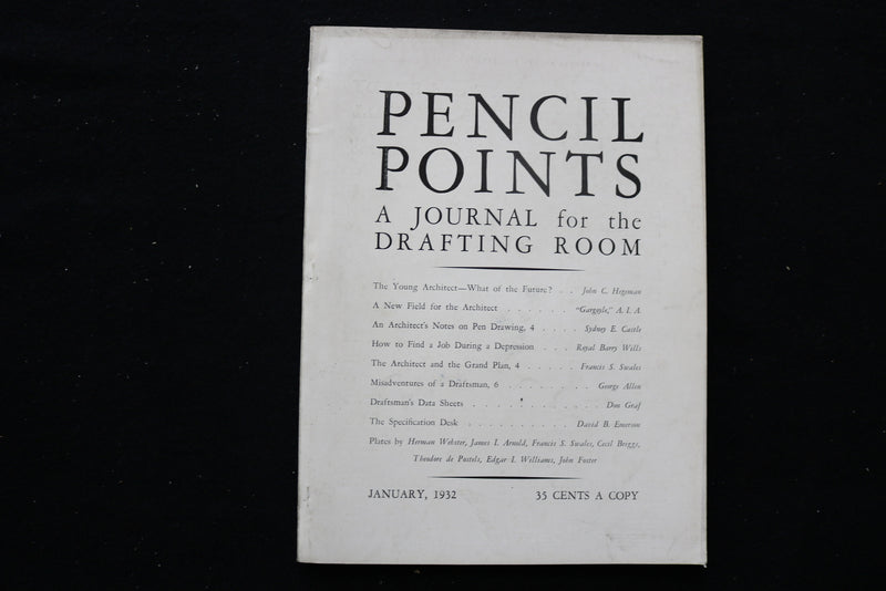 1932 JANUARY PENCIL POINTS MAGAZINE - B 1126Q