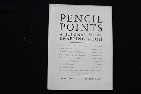 1932 JANUARY PENCIL POINTS MAGAZINE - B 1126Q