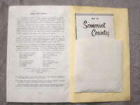 1961 SOMERSET COUNTY NEW JERSEY SOFTCOVER BOOK AND MAP - K 289