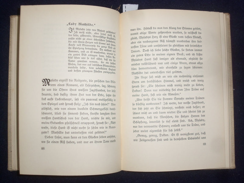 1911 HEINE UND DIE FRAU HARDCOVER BOOK - GERMAN TEXT - KD 8959