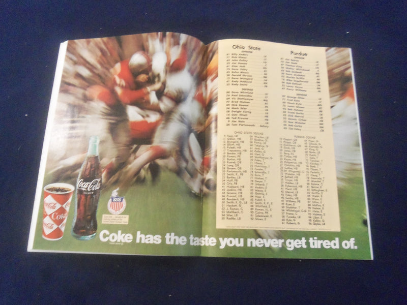 1967 OCTOBER 14 FOOTBALL PROGRAM - OHIO STATE UNIV VS PURDUE UNIV - SP 9337B