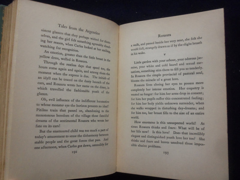 1930 TALES FROM THE ARGENTINE HARDCOVER BOOK EDITED BY WALDO FRANK - KD 8401