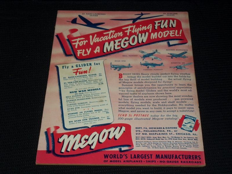 1940 JULY FLYING ACES MAGAZINE - RAID ON MAGINOT DROME FRONT COVER - E 6320