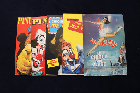 1979-1990 CIRQUE-PINDER JEAN RICHARD CIRCUS PROGRAMS - FRENCH -LOT OF 5 - O 3509
