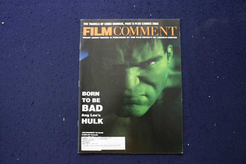 2003 JULY/AUG FILM COMMENT MAGAZINE - ANG LEE'S HULK COVER - E 17652