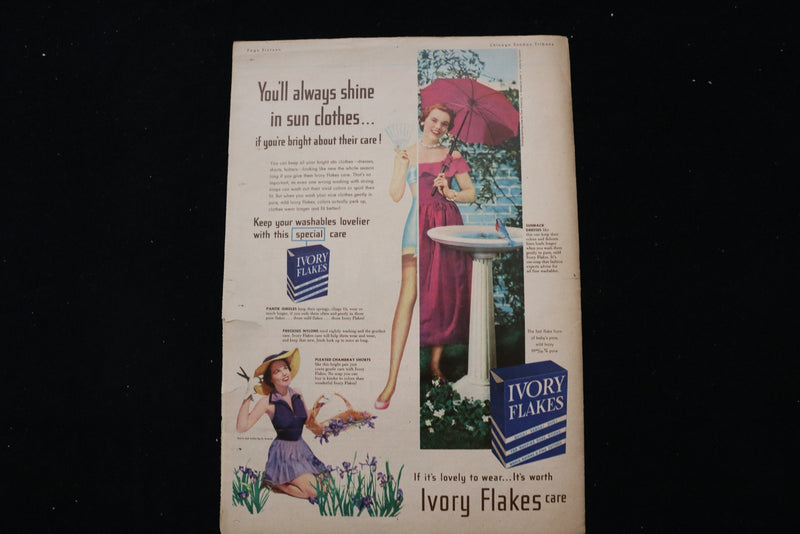 1949 AUGUST 7 CHICAGO SUNDAY TRIBUNE MAGAZINE - LINDA DARNELL COVER - E 26267