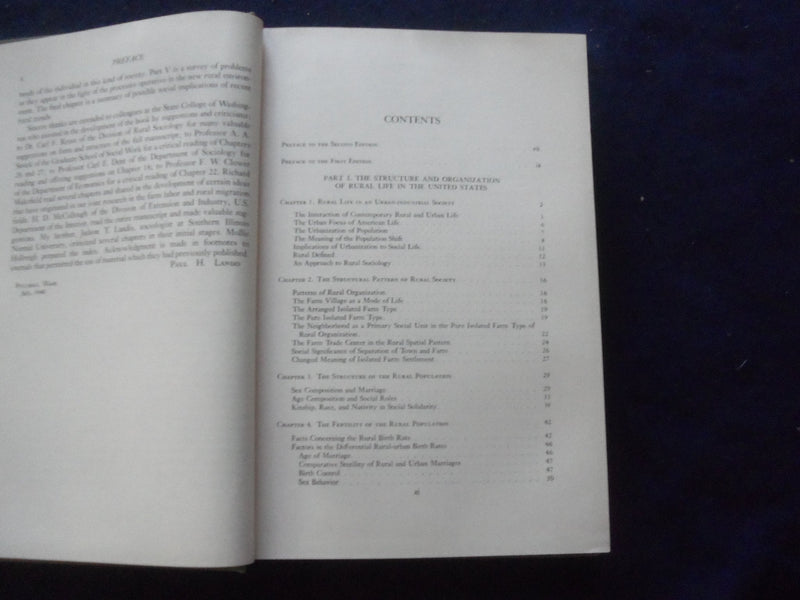 1948 RURAL LIFE IN PROCESS HARDCOVER BOOK BY PAUL H. LANDIS - KD 8233