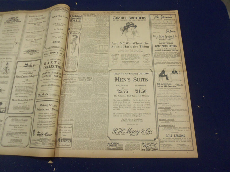 1922 FEBRUARY 25 NEW YORK TIMES - DYNAMITE BLAST SHAKES CHICAGO - NT 9019