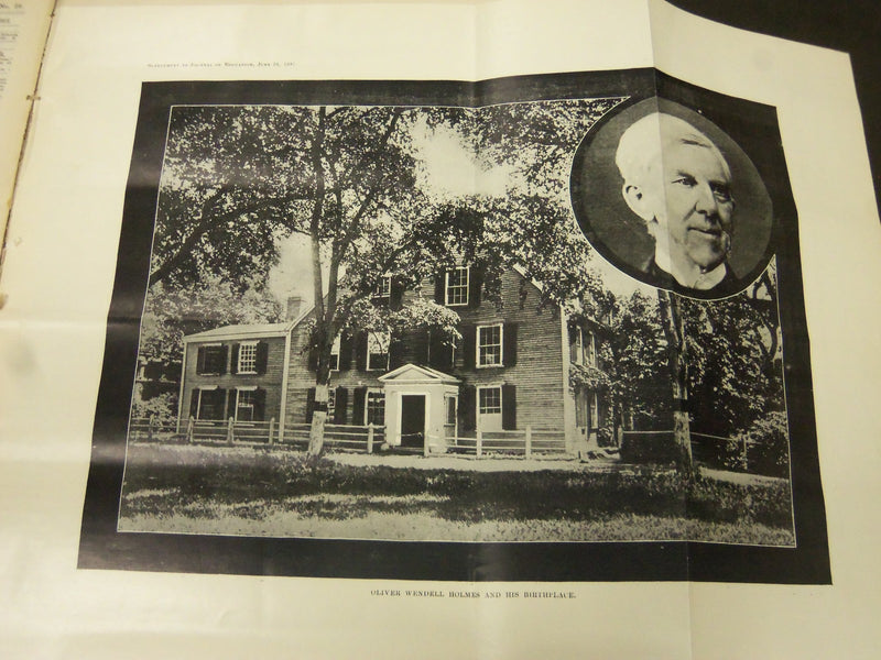 1897 THE JOURNAL OF EDUCATION BOUND VOLUME - GREAT FOLD-OUTS & ILLUS - R 222