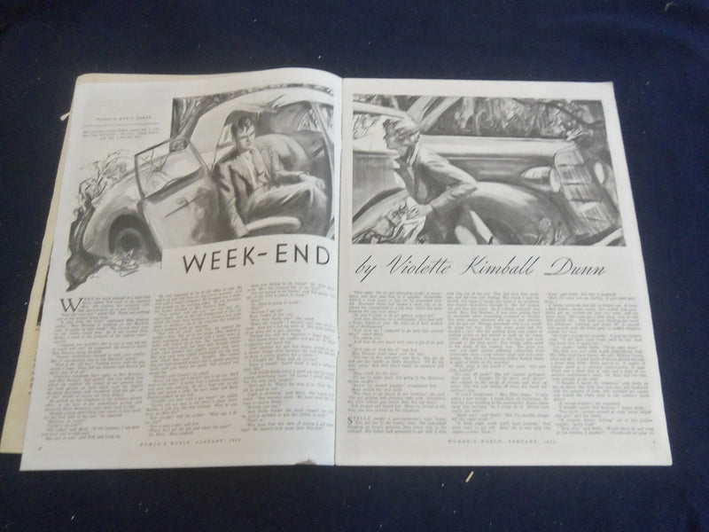 1936 JAN WOMAN'S WORLD MAGAZINE - NICE ILLUSTRATIONS, STORIES & ADS - ST 1240P