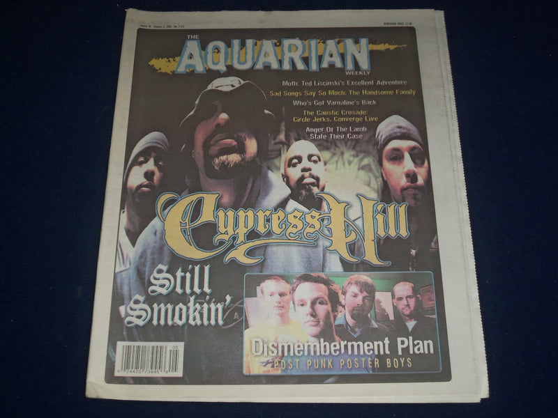 2002 JANUARY 30-FEBRUARY 6 AQUARIAN WEEKLY NEWSPAPER- CYPRESS HILL COVER- J 1110