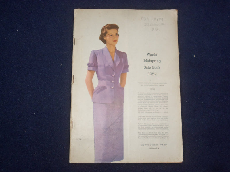 1952 MONTGOMERY WARD MIDSPRING SALE BOOK CATALOG-SOFTCOVER - CHICAGO, IL- J 9317