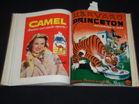 1953-1954 HARVARD A. A. NEWS BOUND VOLUME - 8 FOOTBALL PROGRAMS - KD 6359A