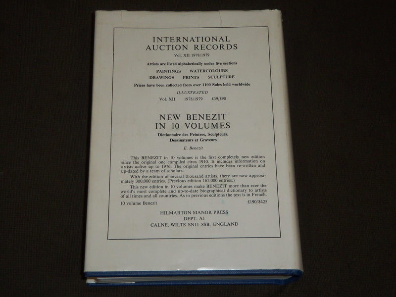 1978/1979 SILVER AUCTION RECORDS BY LAPERRIERE BOOK 3RD EDITION - KD 3703
