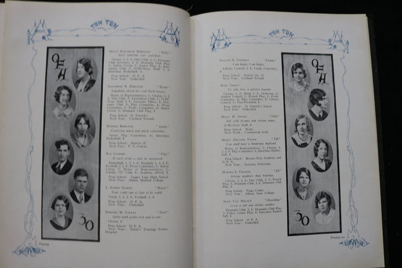 1930 TOM TOM OWEGO FREE ACADEMY YEARBOOK - OWEGO NEW YORK - SOFTCOVER - YB 3475