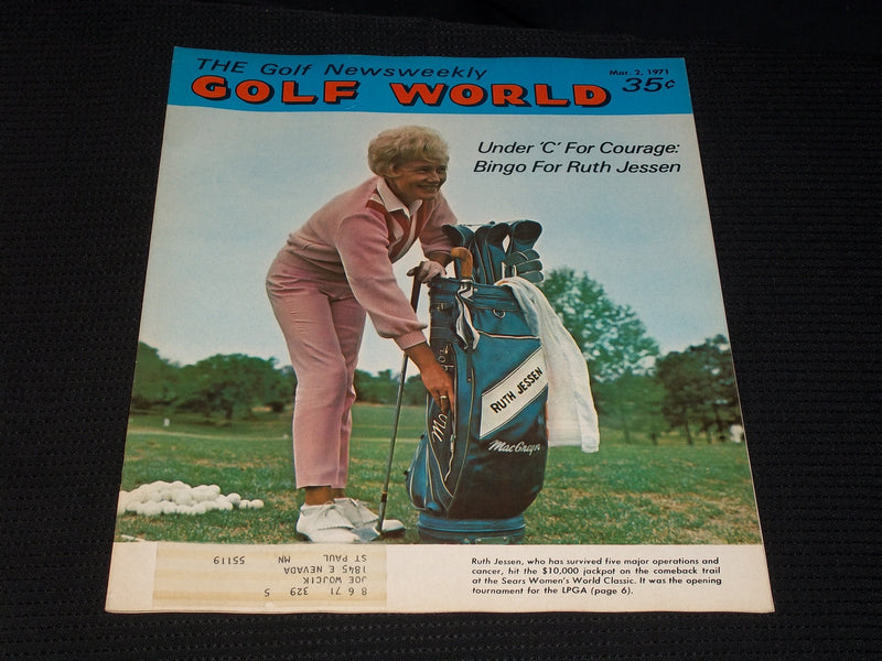 1971 MARCH 2 GOLF WORLD NEWSWEEKLY MAGAZINE - RUTH JESSEN COVER - E 6042