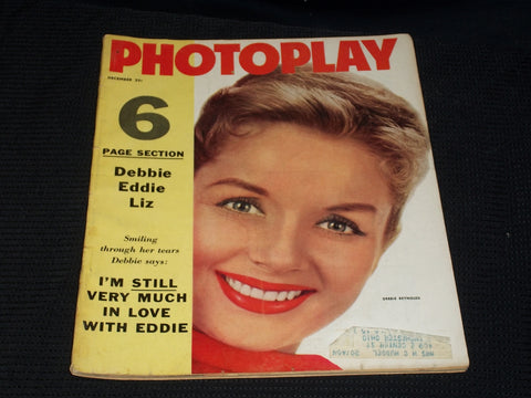 1958 DECEMBER PHOTOPLAY MAGAZINE - DEBBIE REYNOLDS FRONT COVER - E 1880