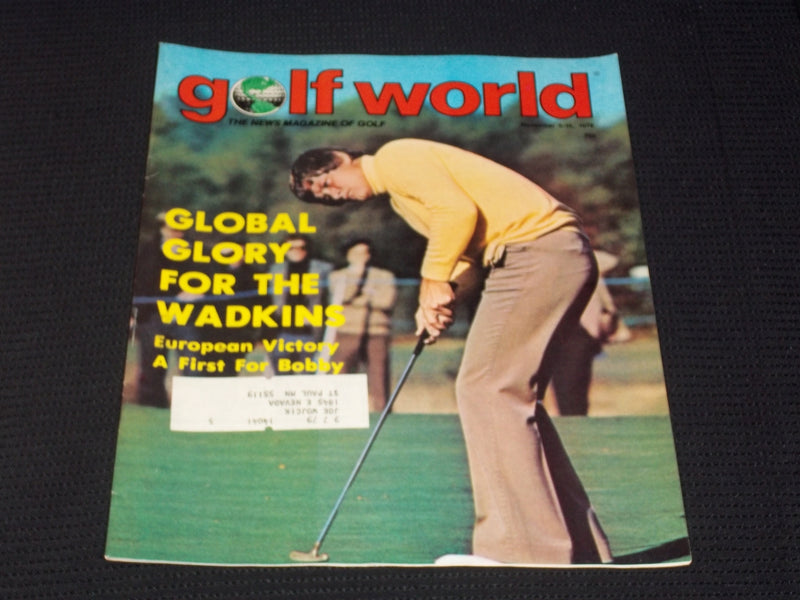 1978 NOVEMBER 3-10 GOLF WORLD MAGAZINE - BOBBY WADKINS FRONT COVER - E 6702