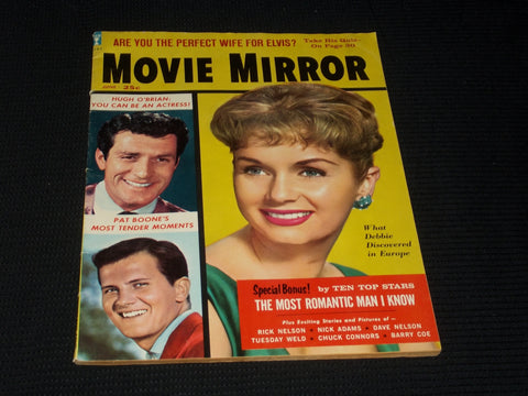 1959 JUNE MOVIE MIRROR MAGAZINE - DEBBIE REYNOLDS FRONT COVER - E 3924