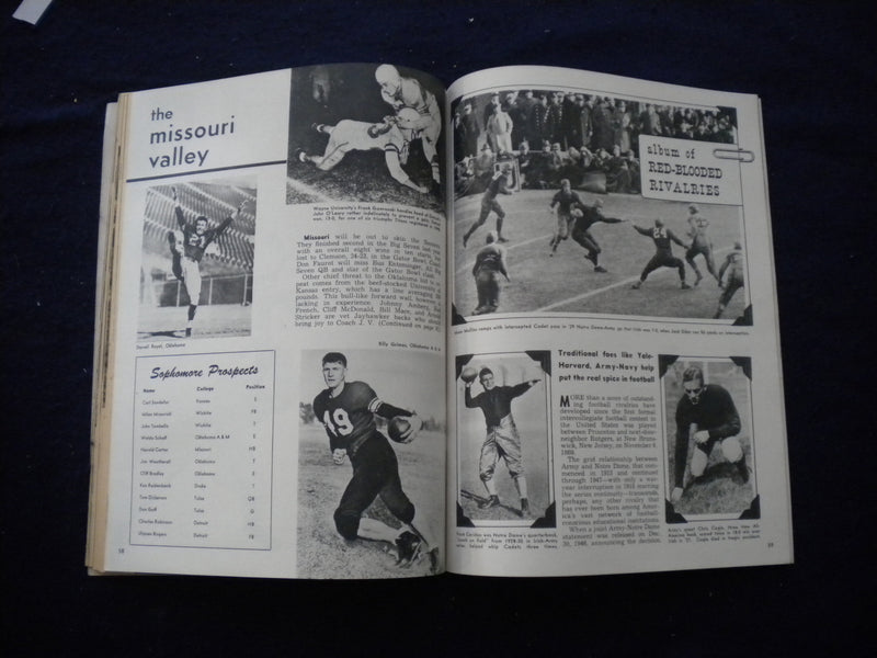 1949 COMPLETE FOOTBALL MAGAZINE - DICK MCKISSACK, SMU - B 439L
