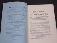 1874-1875 NATIONAL TEACHER'S MONTHLY MAGAZINE LOT OF 4 ISSUES - WR 438