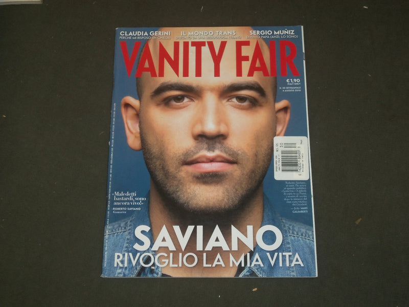 2011 AUGUST 4 VANITY FAIR MAGAZINE - SAVIANO - ITALY EDITION- B 2527