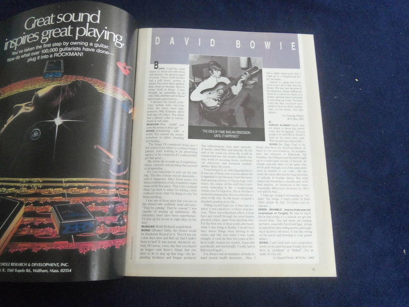 1987 FEB MUSICIAN MAGAZINE - SPECIAL 100TH ISSUE - DECADE OF INTEVIEWS - ST 7042