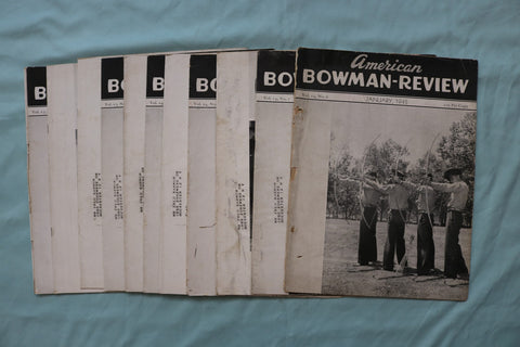 1945 AMERICAN BOWMAN-REVIEW MAGAZINE - LOT OF 11 - O 3751