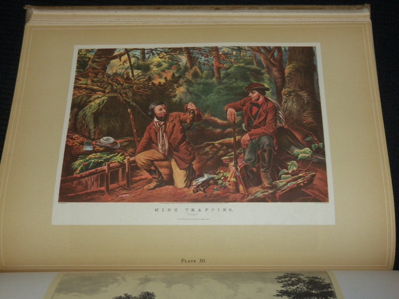 1943 CURRIER & IVES HARDCOVER BOOK BY HARRY PETERS - 192 PLATES - R 723N